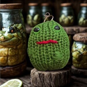 Pickle Keychain or bag charm
